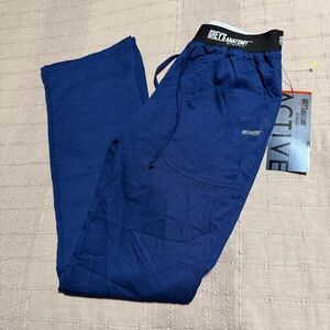 Grey's Anatomy by Barco Active Indigo Scrub Pants XS Polyester Rayon Solid